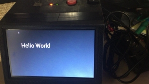 "hello world" on pygame on my raspberry pi server