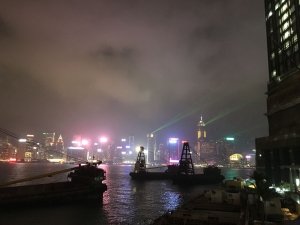 Illuminated Hong Kong Island