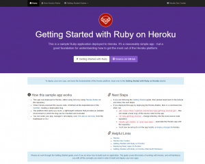 Heroku sample app